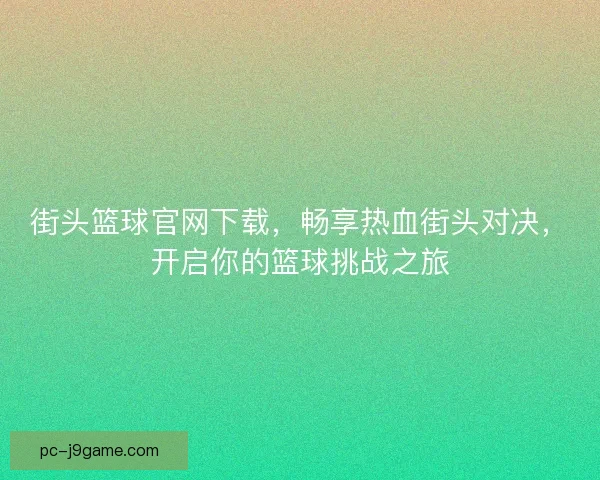 街头篮球官网下载，畅享热血街头对决，开启你的篮球挑战之旅